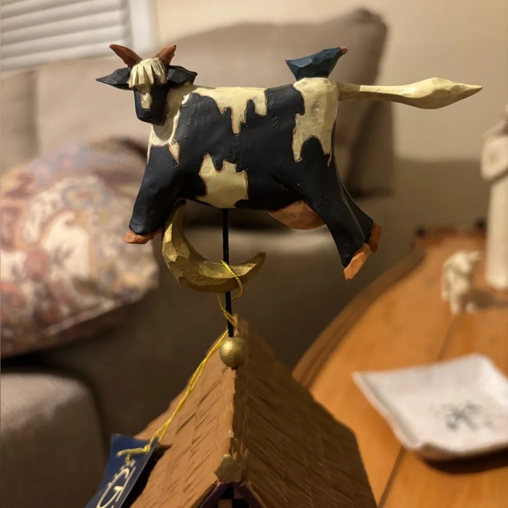 Williraye Studio WW4203 Birdhouse with Cow Weathervane - Picture 2 of 6